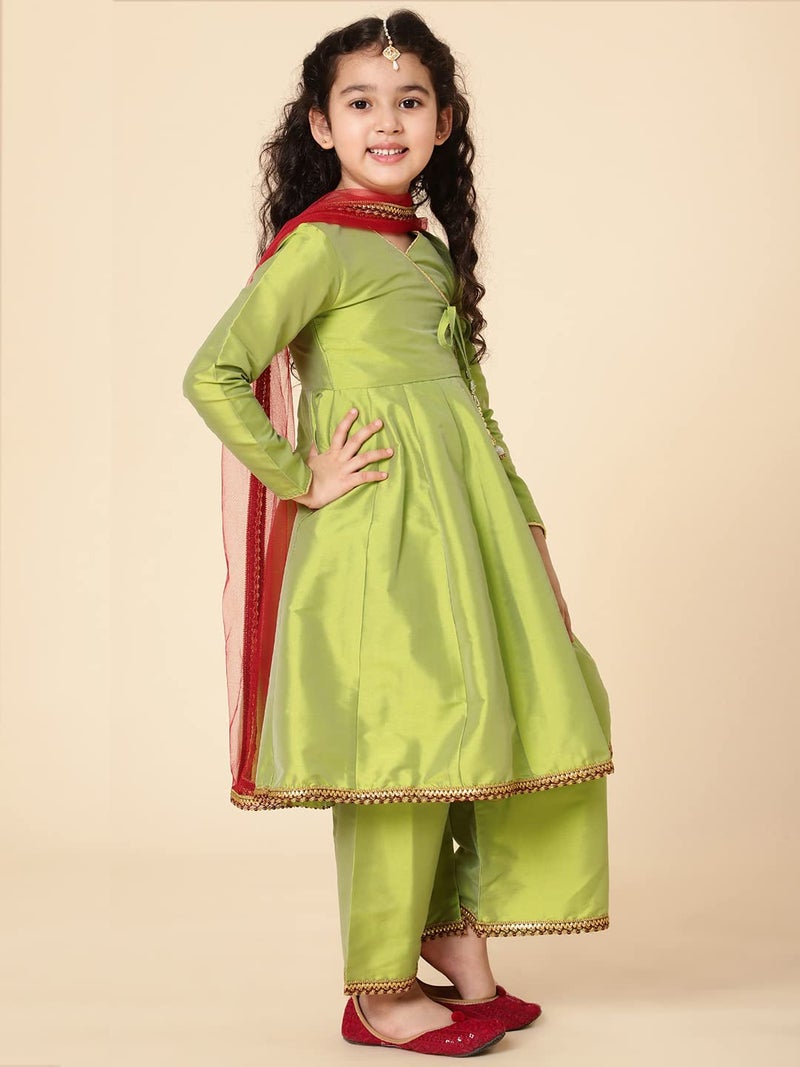 A.T.U.N. (ALL THINGS UBER NICE) A.T.U.N. Girls Anarkali Palazzo Set - Image 4