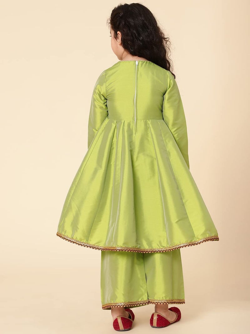 A.T.U.N. (ALL THINGS UBER NICE) A.T.U.N. Girls Anarkali Palazzo Set - Image 5