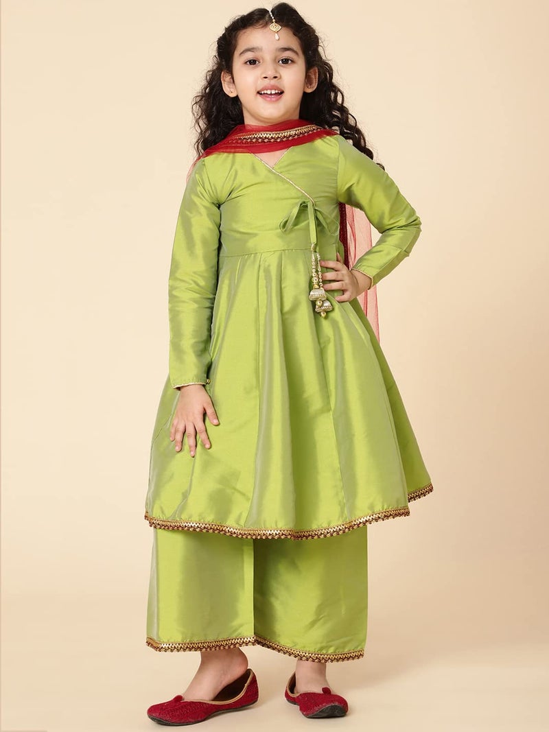 A.T.U.N. (ALL THINGS UBER NICE) A.T.U.N. Girls Anarkali Palazzo Set - Image 3