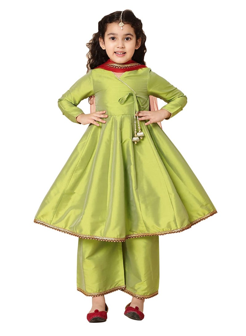 A.T.U.N. (ALL THINGS UBER NICE) A.T.U.N. Girls Anarkali Palazzo Set - Image 1