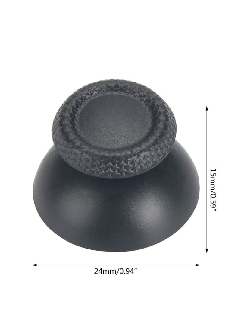 Generic - Analog Thumb Grip Joystick Cap for PS5 DualSense Controller Replacement (Black)- 4 Pieces - Image 1