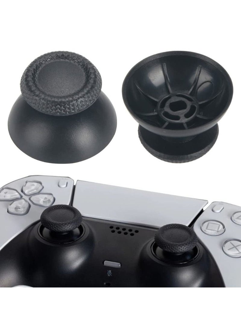 Generic - Analog Thumb Grip Joystick Cap for PS5 DualSense Controller Replacement (Black)- 4 Pieces - Image 1