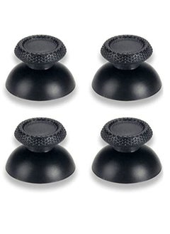 Analog Thumb Grip Joystick Cap for PS5 DualSense Controller Replacement (Black)- 4 Pieces
