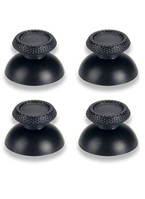 Analog Thumb Grip Joystick Cap for PS5 DualSense Controller Replacement (Black)- 4 Pieces