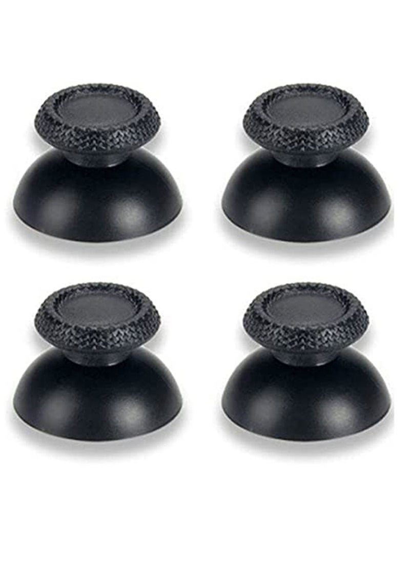 Generic - Analog Thumb Grip Joystick Cap for PS5 DualSense Controller Replacement (Black)- 4 Pieces - Image 1