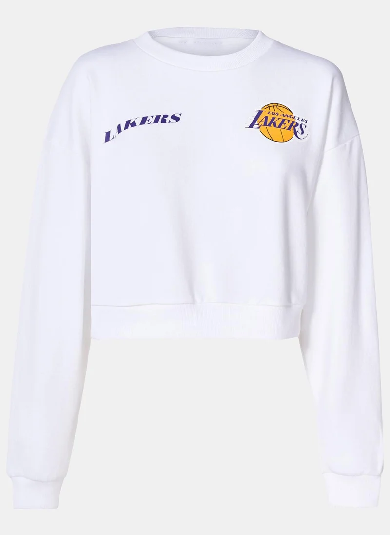 NEW ERA Women's NBA Los Angeles Lakers Wordmark Sweatshirt