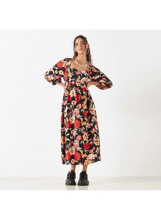 Lee Cooper Floral Print Midi Dress  - Image 1
