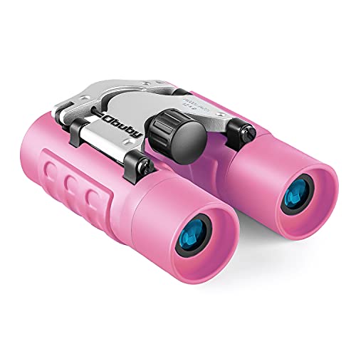Obuby Real Binoculars for Kids Gifts for 312 Years Boys Girls 8x21 HighResolution Optics Mini Compact Binocular Toys Shockproof Folding Small Telescope for Bird WatchingTravel Camping Pink - Image 1