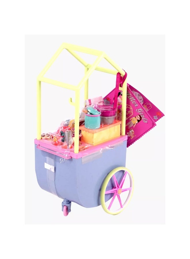 جليتر جيرل عربة فشار للدمى مقاس 14 بوصة - GG57116 - Image 2