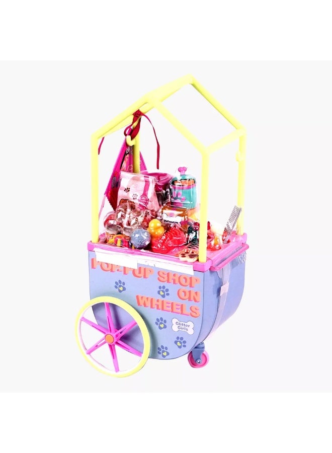 جليتر جيرل عربة فشار للدمى مقاس 14 بوصة - GG57116 - Image 1