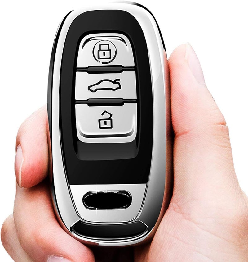 Tukellen Audi Key Fob Cover Case - Premium Soft TPU 360 Degree Protection for Keyless Entry Models - Image 1