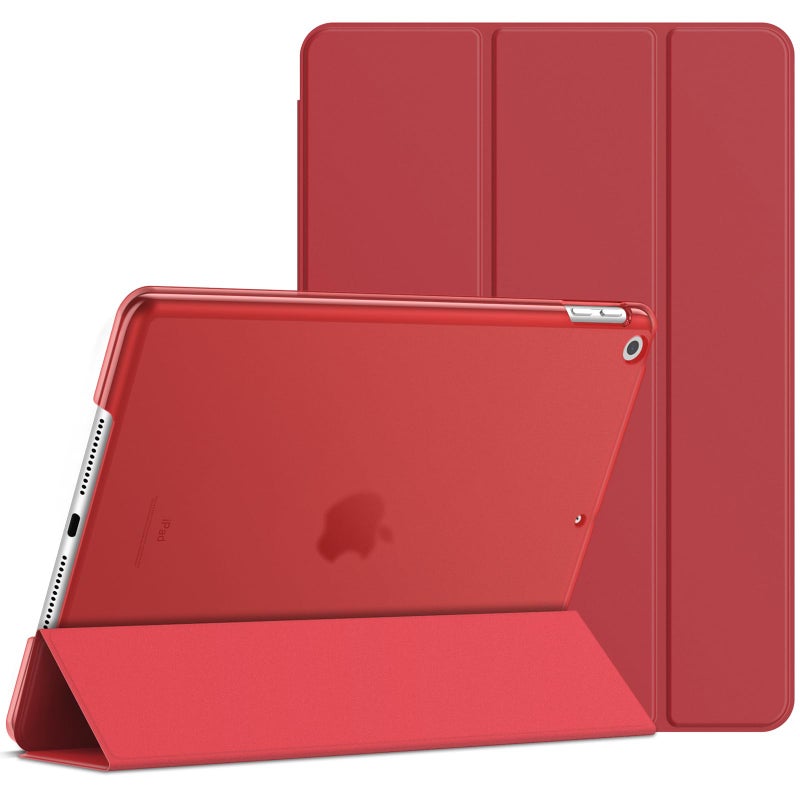 JETech Case for iPad 10.2-Inch (2021/2020/2019 Model, 9/8/7 Generation), Auto Wake/Sleep Cover (Red) - Image 1