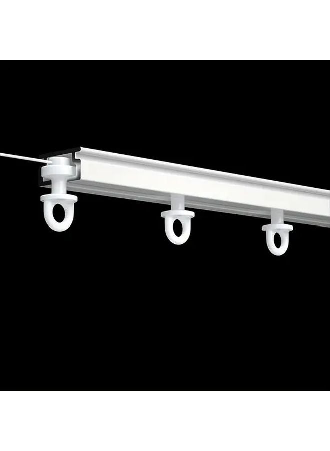 White Snake Shaped Curtain Bead Track 10m POM Silent Roller Pearl Spacing 3.15inch - Image 3