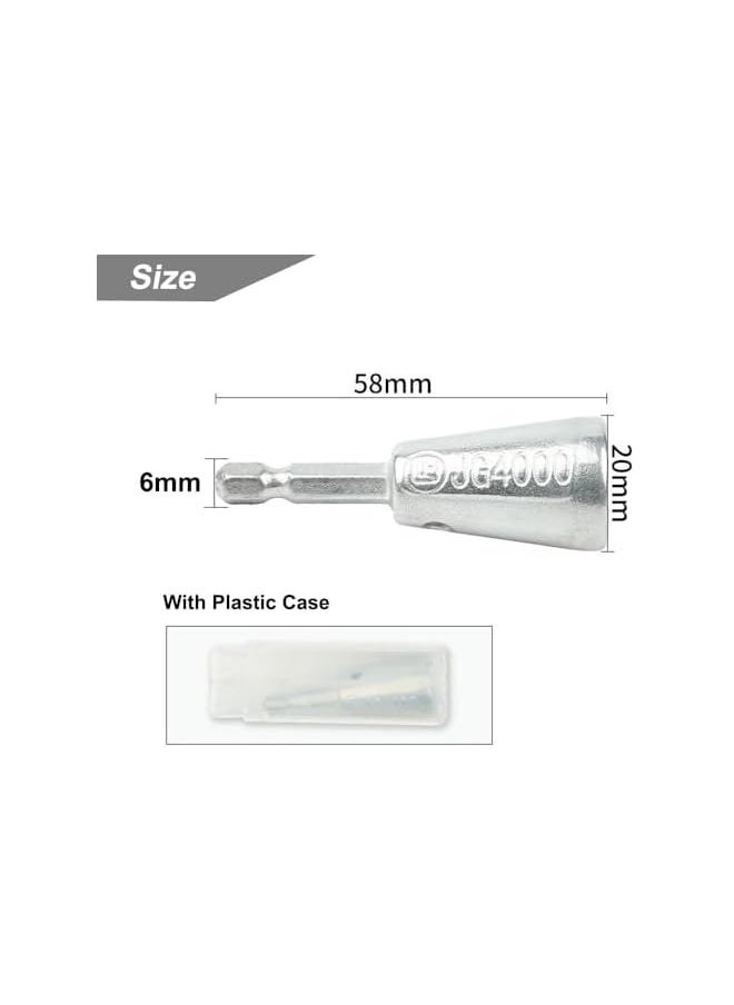 promass Wire Twisting Stripping Tools 6mm Hex Shank Cable Wire Stripper and Twister Wire Nut Twister Spin Twist Wire Connector Socket for Electrical Power Drill Drivers