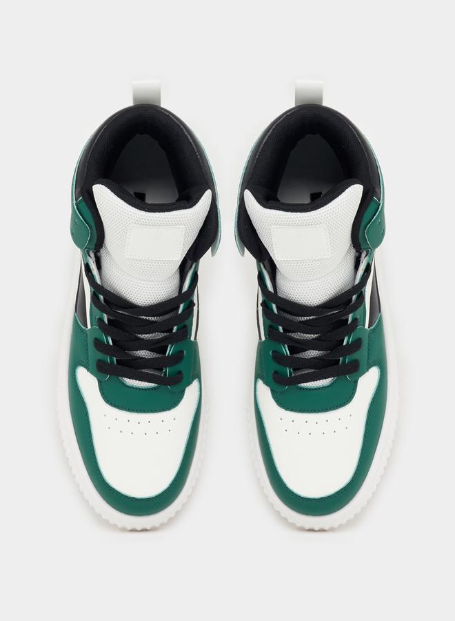 Styli Styli Color Block Hi-Top Lace Up Skateboarding Shoes - Image 5
