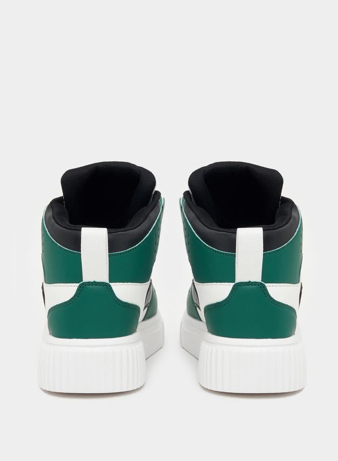 Styli Styli Color Block Hi-Top Lace Up Skateboarding Shoes - Image 4