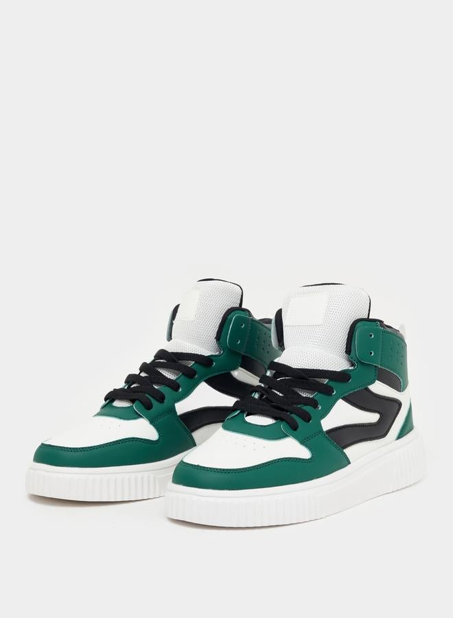 Styli Styli Color Block Hi-Top Lace Up Skateboarding Shoes - Image 2