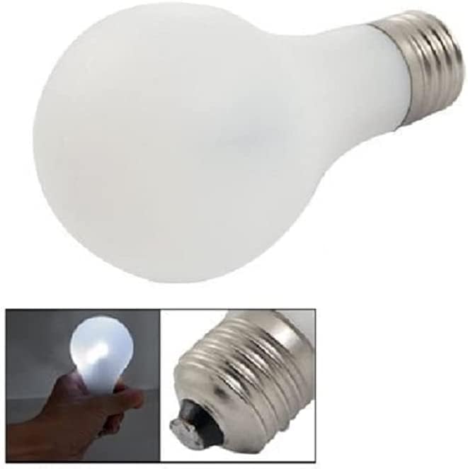 MilesMagic Magician's Comedy Magic Lamp LED Glow in Hand | Touch Model Gimmick with Magnetic Ring and Battery Light Push Bulb for Street or Stage Magic Trick, White - Image 3