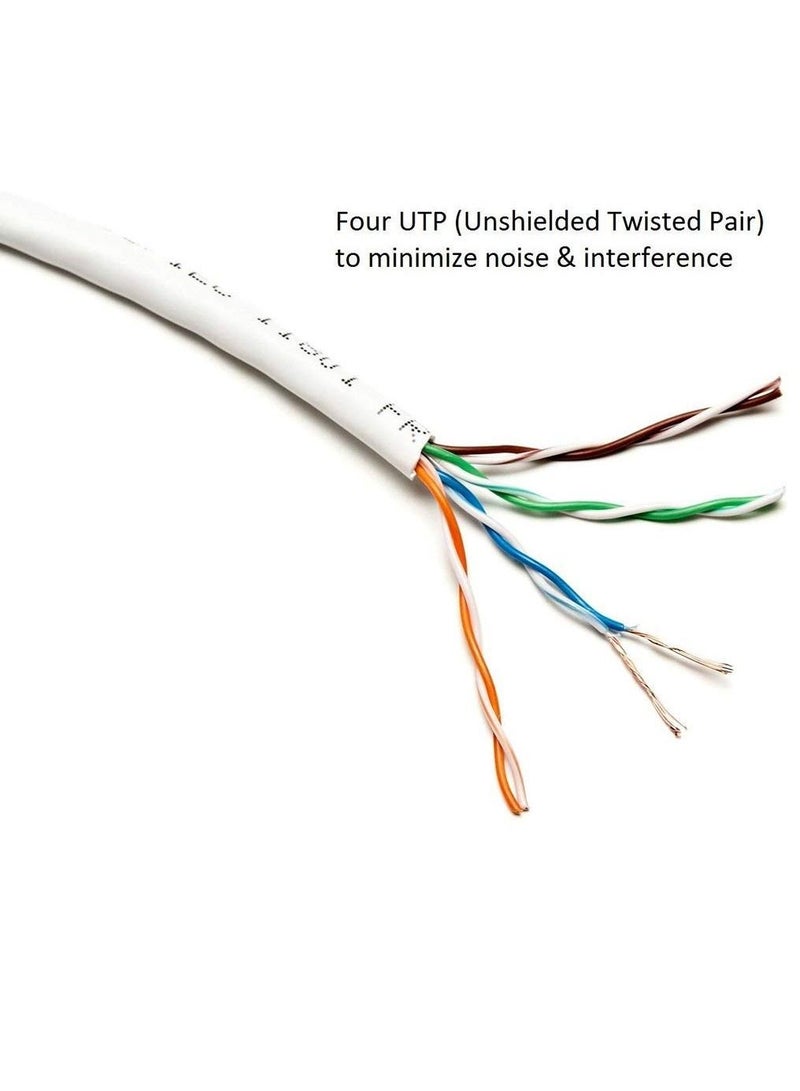 Kuwes 1GHZ Fast Cat. 6 Plus RJ45 Ultra High Speed LAN Network Cable With Heavy Duty Gold Plated Connectors Waterproof And Durable (3 Meter) - Image 4