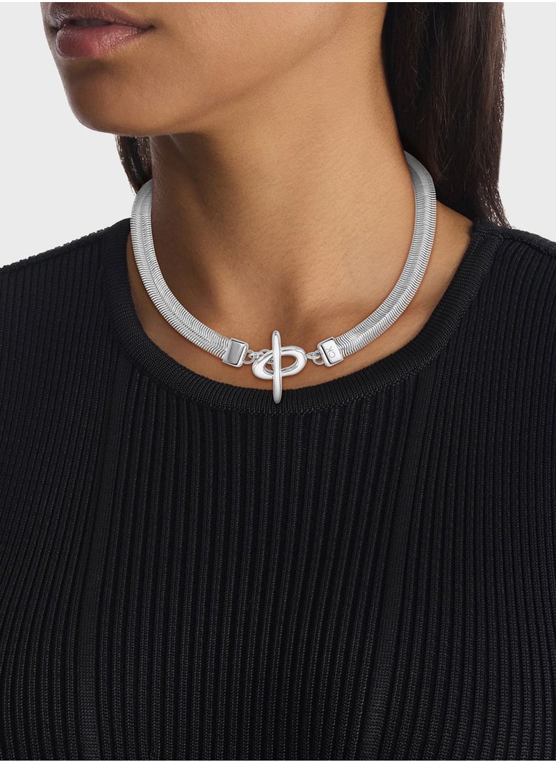 CALVIN KLEIN - Stainless Short Necklace - Image 1