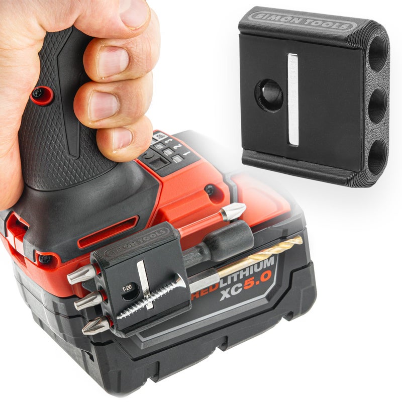 Simon Tools Magnetic Bit Holder for Drill and Impact Driver | Fits Milwaukee M18, Dewalt, Ryobi and Makita | Milwaukee Bit Holder for M18 - Image 1