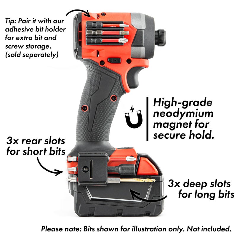 Simon Tools Magnetic Bit Holder for Drill and Impact Driver | Fits Milwaukee M18, Dewalt, Ryobi and Makita | Milwaukee Bit Holder for M18 - Image 3