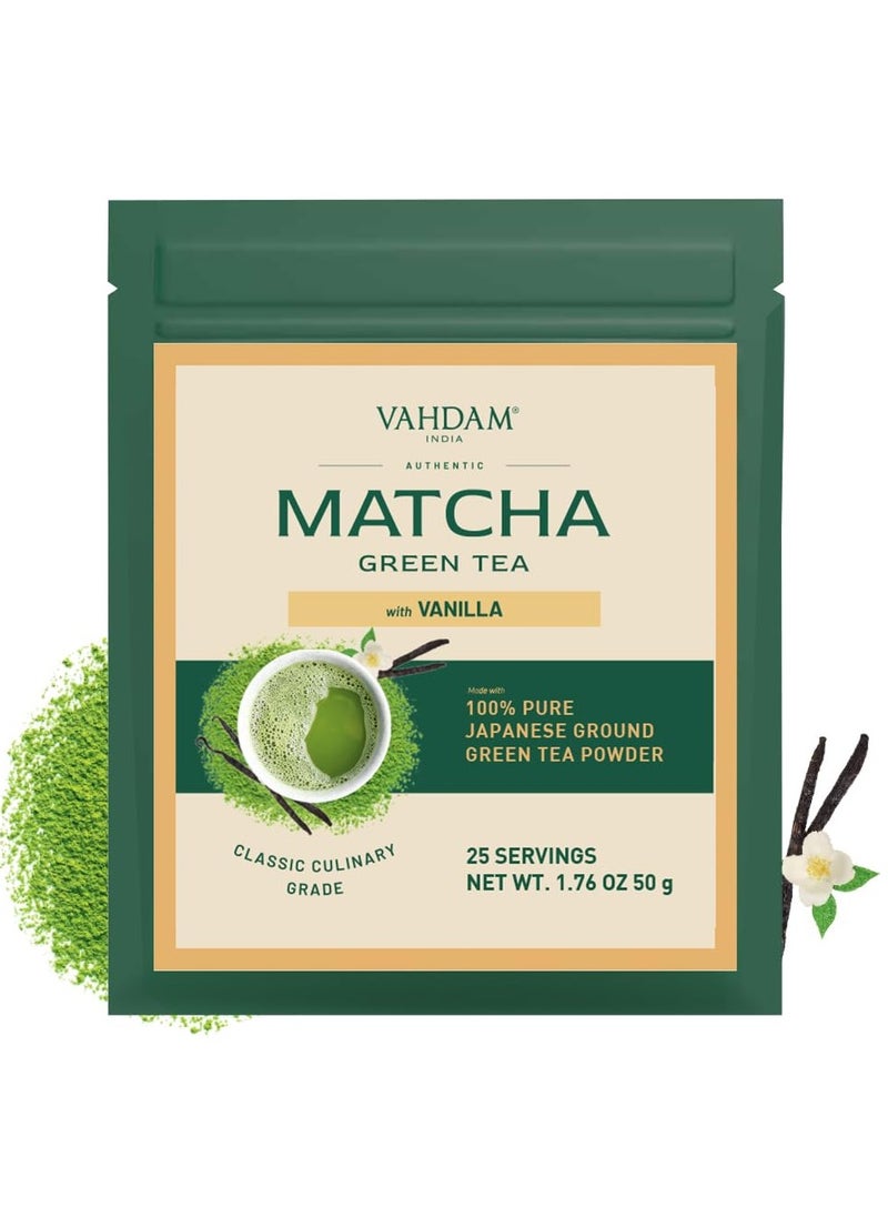 Vanilla Matcha Green Tea Powder 50g Japanese Matcha Natural Vanilla Superfood Blend 137x Antioxidants Brew 25 Cups - pzsku/ZEAB9EA7B394CC4DBB6FBZ/45/_/1739611094/d7c86b4c-6248-43c2-bcf8-26d2f1bd5e82