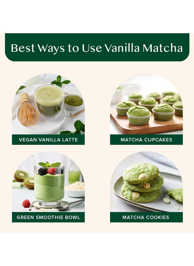 Vanilla Matcha Green Tea Powder 50g Japanese Matcha Natural Vanilla Superfood Blend 137x Antioxidants Brew 25 Cups - pzsku/ZEAB9EA7B394CC4DBB6FBZ/45/_/1739611124/8ecd065f-6aad-4a90-b857-8d1df012c9fe