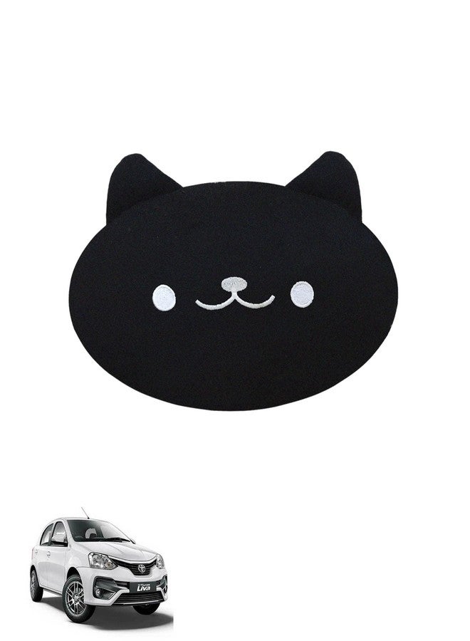 Adroitz Black Neck Rest Car Cushions Compatible with All Cars (Pack of 1) - Image 2
