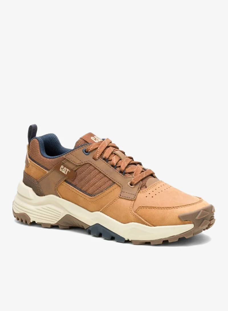 كاتربلر Grapple Leather Men’s Casual Shoe – Nuthatch Nubuck Upper& PU Suede, EVA Comfort Footbed, Durable Rubber Outsole