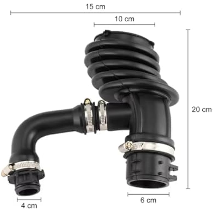 CHEFRU Air Intake Tube Hose Compatible With Focus Mk2 2004-2012 For C-max 2003-2007 Engine Air Filter Flow Intake Hose Pipe 7M519A673EJ 1673571 - Image 4