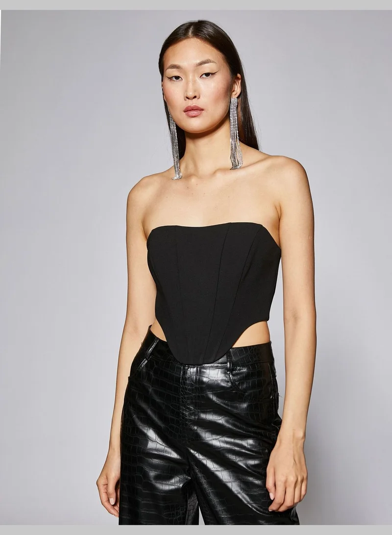 كوتون Strapless Corset Looking Torsolette