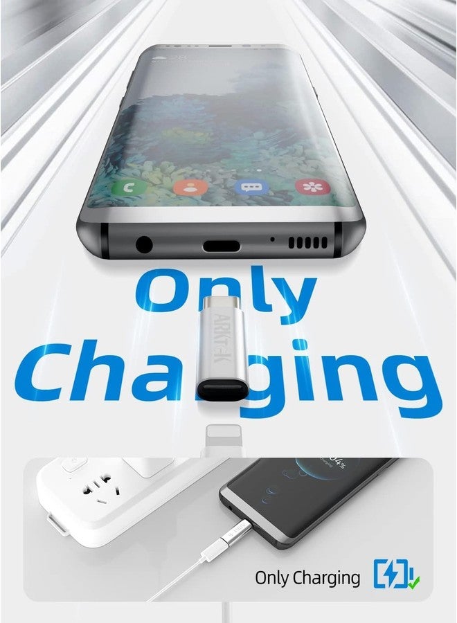 ARKTEK USB-C Male to Lightning Female Adapter Convert Lightning to USB Type C Cable for iPhone 17 16 Series AirPods 4 Pro 2 Galaxy S24 Series Google Pixel 9 - Charging Only (4 Pack) - Image 2