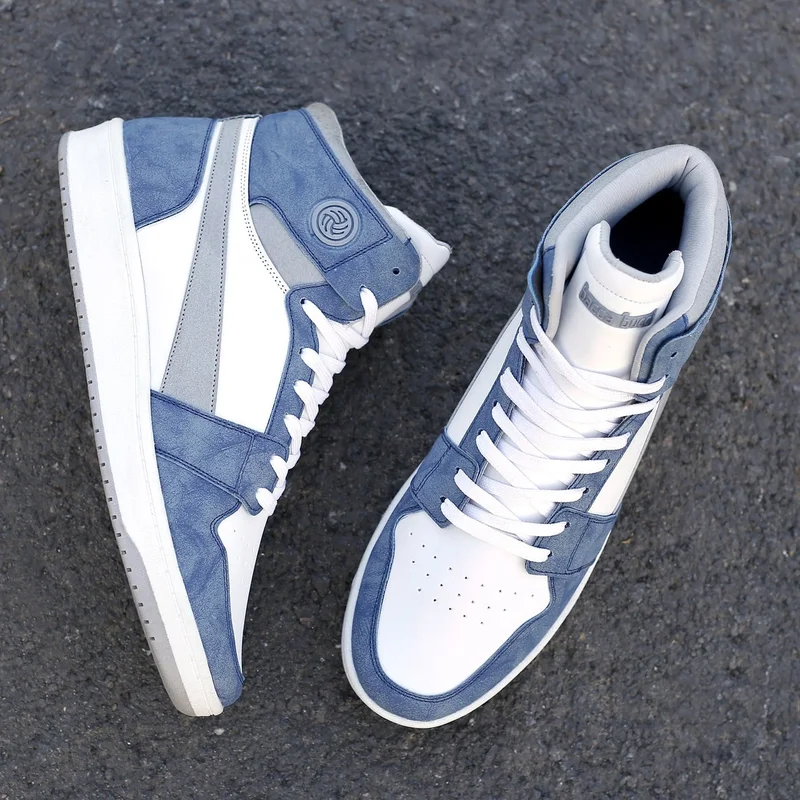 باكا بوتشي أحذية رياضية رجالية زرقاء مخططة