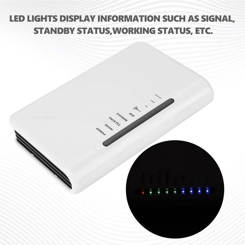 كلاراكو محطة لاسلكية، محطة لاسلكية ثابتة رباعية النطاق GSM 850/900/1800/1900MHz إنذار 100-240 فولت للمنزل (قابس أمريكي) - Image 4
