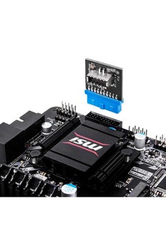 SilverStone Technology Silverstone CP14-E, USB 3.0 Internal 19 Pin Header to USB 3.1/3.2 Type-C (20 Pin) Key A Adapter Card for USB Type-C Port, SST-CP14-E  - Image 2