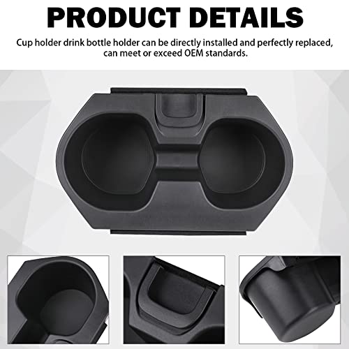 KanSmart Cup Holder Insert for Honda Civic Cup Holder 2016 2017 2018 2019 2020 2021 Honda Civic Accessories Lx Ex Si Sport Hatchback Center Console Drink Cup Holder 83446-TBA-A01ZA Black - Image 3