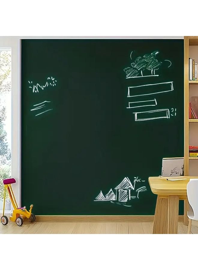 Self Adhesive Whiteboard Green Board with Eraser 47 Inch Removable Flower Patterns White - Image 5