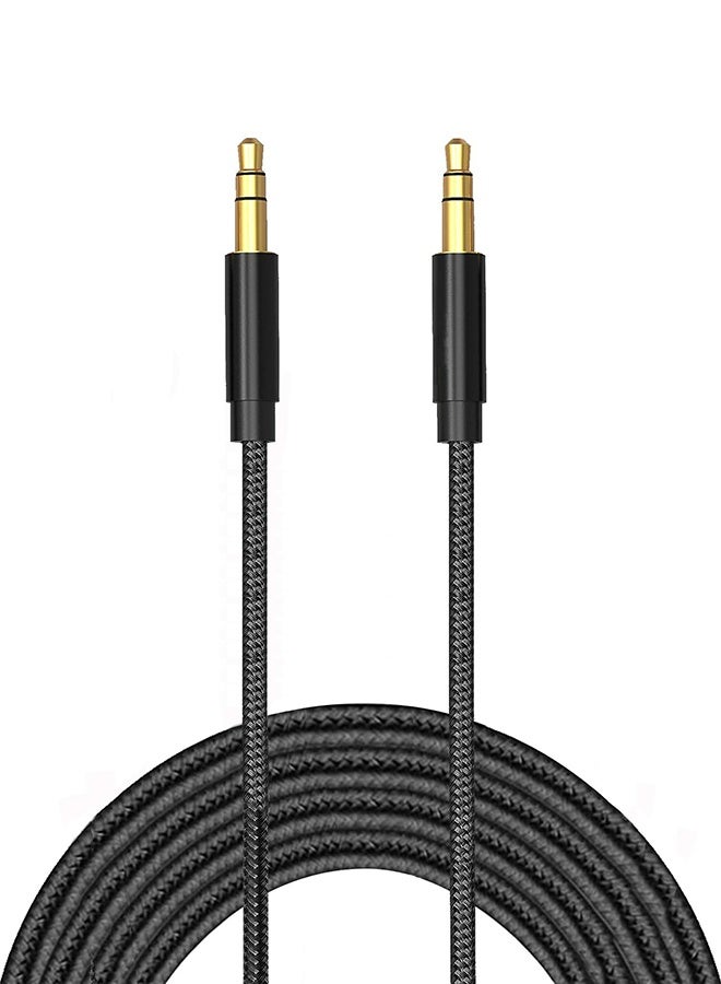 Tersely 2M / 6.6FT Aux 3.5mm Cable, Gold-Plated Auxiliary Audio Cord, Nylon Braided Male to Male for Headphones,Car Home Stereos,Speaker,iPhone,iPad,iPod,Samsung Smart Phones,Sony,Tablets & More - Image 1