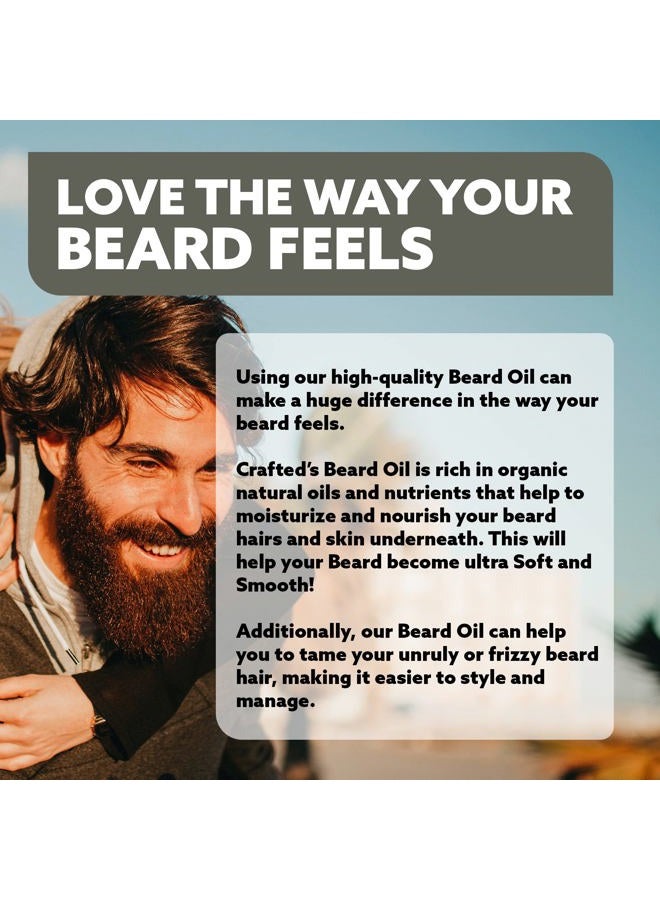 Crafted Beards Beard Oil by Crafted Beards - Beard Oil Conditioner - Leave Your Beard Feeling Amazing - All Natural Ingredients - No Residue - Mustache Oil - 1oz - Made in the USA (Honey CoCo Mango) - Image 3
