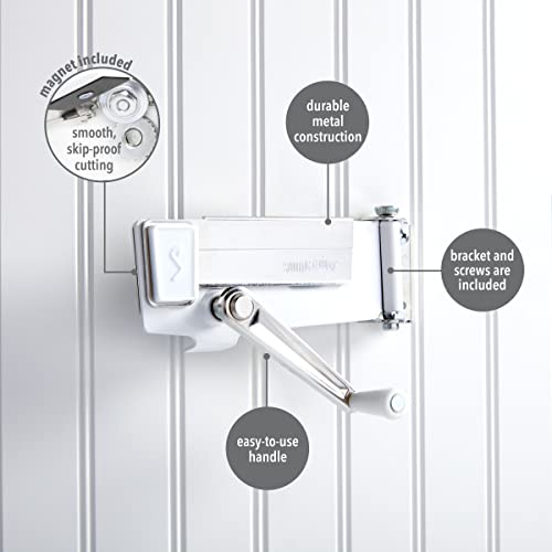 Swing-A-Way Wall Mount Can Opener with Magnet, 1-Pack, White - - Image 5