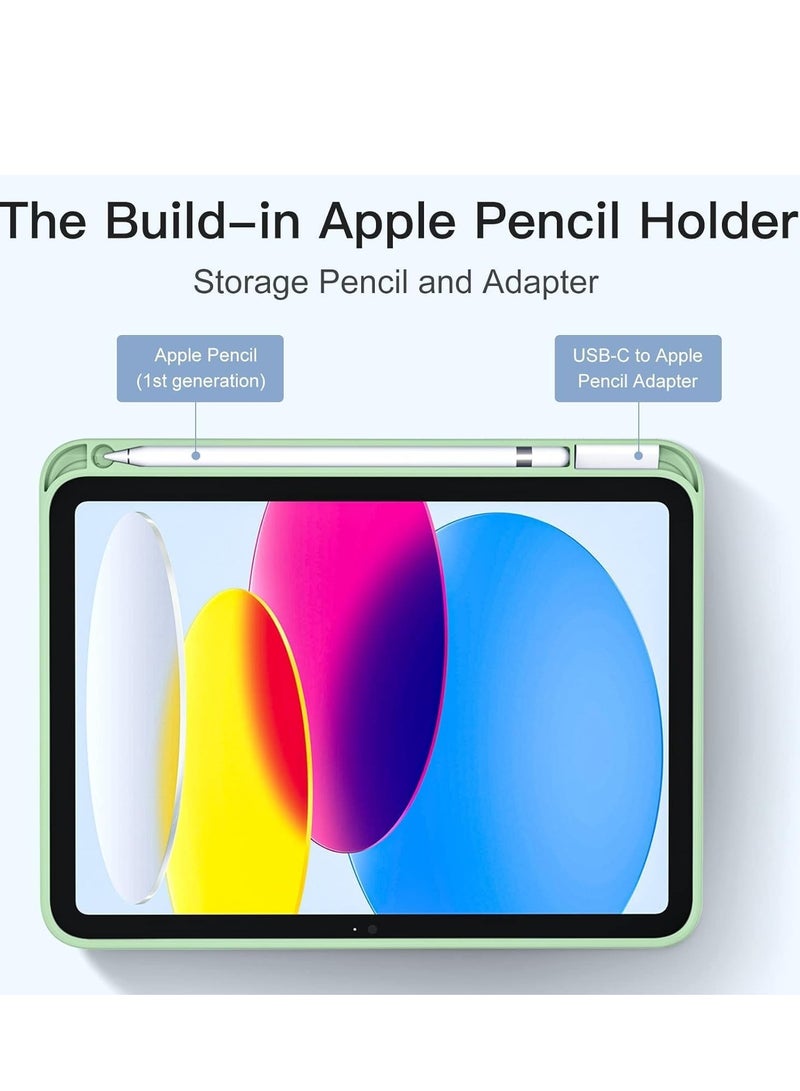 JAJEEK Compatible with iPad 10th Generation Case 10.9 Inch 2022, Slim Trifold Stand Protective Cover with Pencil Holder, Soft TPU Back, Auto Sleep/Wake Function, Lightweight, Durable, and Easy to Carry - Image 2