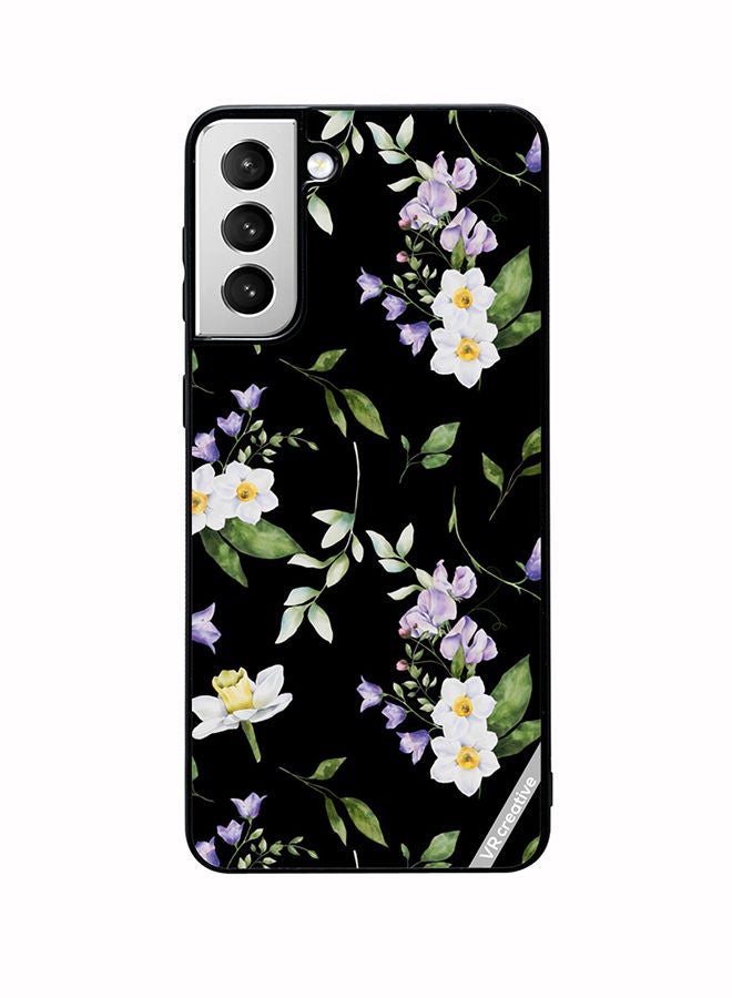 VR CREATIVE Protective Case Cover For Samsung Galaxy S22 Plus 5G Flower Design Multicolour - Image 1