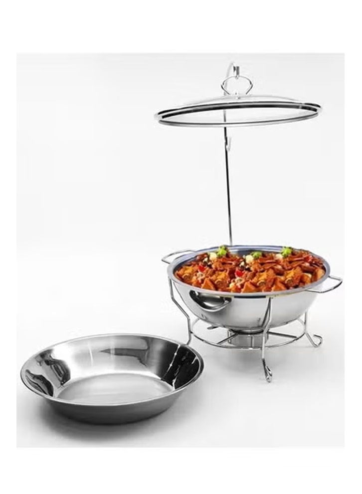 إن كي أكس طبق تسخين بوفيه من الفولاذ المقاوم للصدأ لتسخين الطعام وسخان 8.0 لتر - Image 1