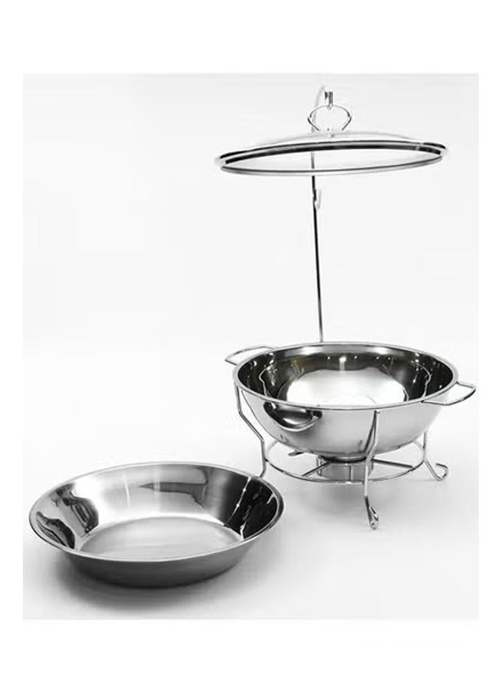 إن كي أكس طبق تسخين بوفيه من الفولاذ المقاوم للصدأ لتسخين الطعام وسخان 8.0 لتر - Image 2