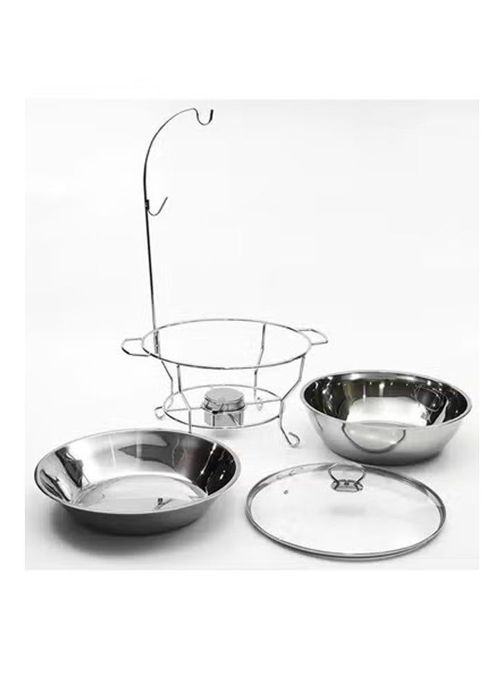 إن كي أكس طبق تسخين بوفيه من الفولاذ المقاوم للصدأ لتسخين الطعام وسخان 8.0 لتر - Image 3