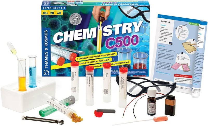 Thames & Kosmos Chemistry Chem C500 Science Kit with 28 Guided Experiments and 48-Page Manual - Image 4
