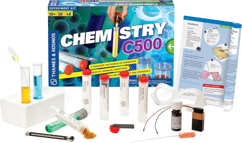Thames & Kosmos Chemistry Chem C500 Science Kit with 28 Guided Experiments and 48-Page Manual - Image 2