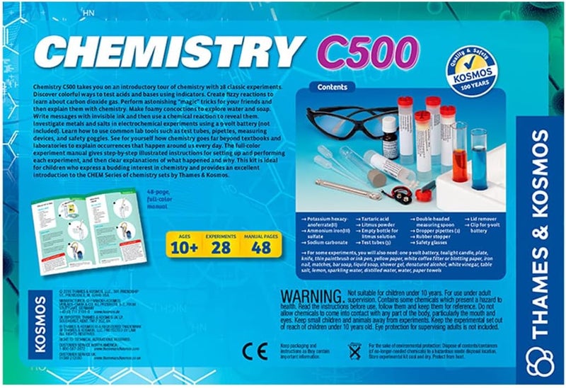 Thames & Kosmos Chemistry Chem C500 Science Kit with 28 Guided Experiments and 48-Page Manual - Image 5