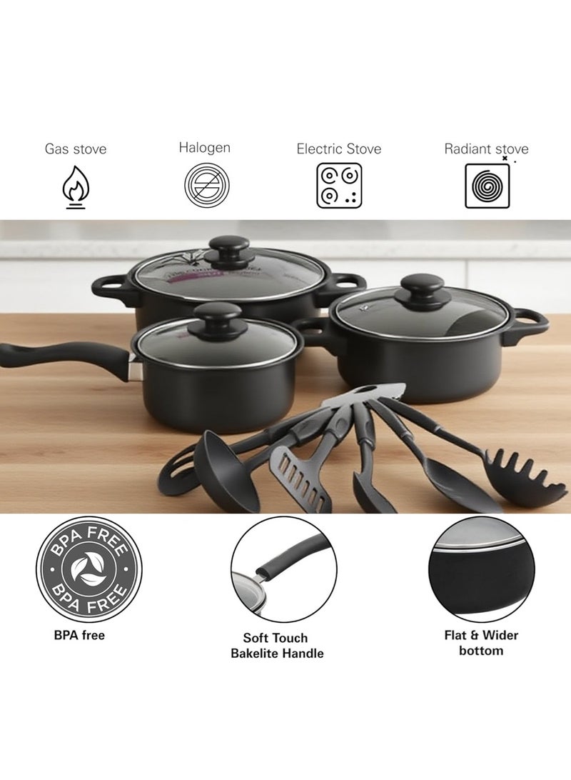 【Kitchen All-Round King】The 13-piece cookware set is now available! It covers all functions of frying, stir-frying, cooking, deep-frying, stewing and boiling. With one set in hand, you can improve your cooking skills without any worries. - Image 4
